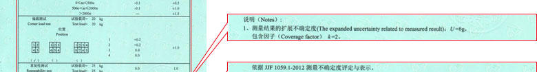 地磅衡器检定证书报告结果页